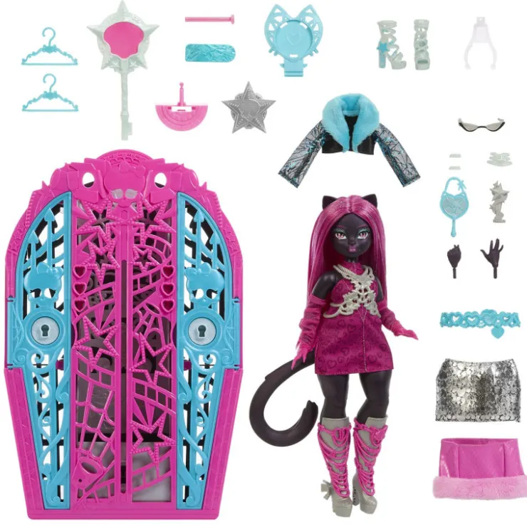 Conjunto de Juego de Catty Noir de Skulltimate Secrets Hauntlywood Mysteries>Monster high Hot