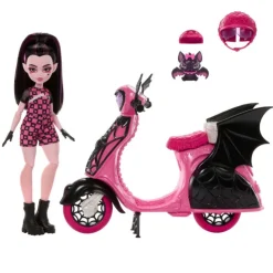 Draculaura con Moto Vampirística y Mascota><noscript><img width=