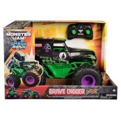 Monster Jam Smash & Bash Grave Digger Camión Monstruo Radio Control> New