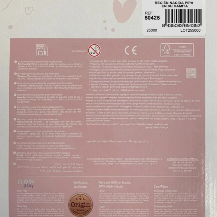 Muñecas Antonio Juan Recien Nacida Pipa Manta Acolchada>Munecas antonio juan Clearance