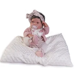 Muñecas Antonio Juan Recién Nacida Pipa con Pendientes y Cojín Algodón><noscript><img width=