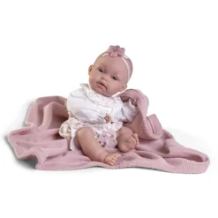 Muñecas Antonio Juan Recién Nacida Baby Toneta Posturitas con Mantita><noscript><img width=