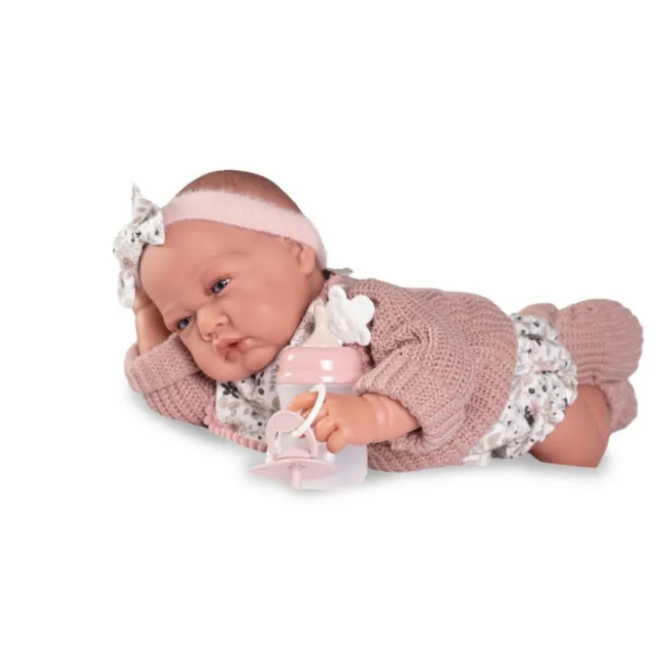 Muñecas Antonio Juan Recién Nacida Lúa Bolitas Babero Cuerpo con Relleno Especial>Munecas antonio juan Sale
