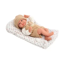 Muñecas Arias Elegance Cris Beige con Saco de Dormir><noscript><img width=
