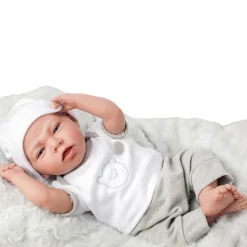 Muñecas Arias Elegance Muñeca Dafne con Cojín Gris 40 cm>Munecas arias