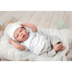 Muñecas Arias Elegance Muñeca Dafne con Cojín Gris 40 cm>Munecas arias