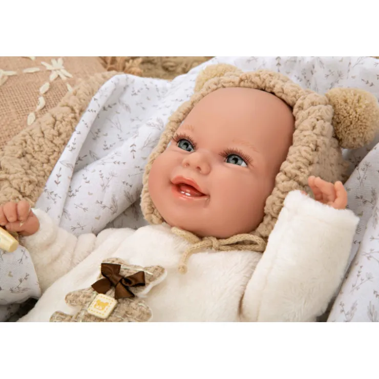 Muñecas Arias Muñeca con Peso Elegance Babyto Marrón Osito con Manta 35 cm>Munecas arias Sale
