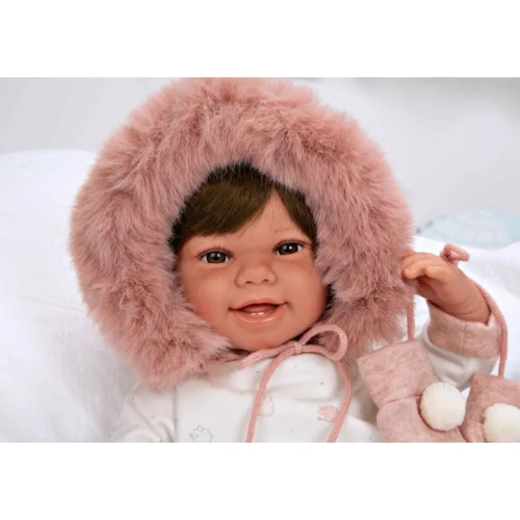 Muñecas Arias Muñeca con Peso Elegance Zoe Rosa con Manoplas>Munecas arias Sale