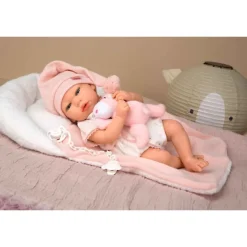 Muñecas Arias Reborn Ariel Rosa con Cojín 40 cm><noscript><img width=