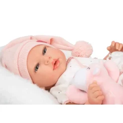 Muñecas Arias Reborn Ariel Rosa con Cojín 40 cm><noscript><img width=