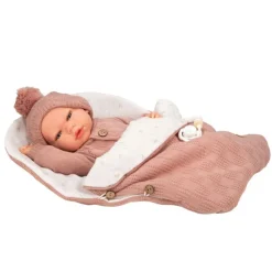 Mueñcas Arias Reborn Elba Rosa con Saco de Dormir 40 cm>Munecas arias