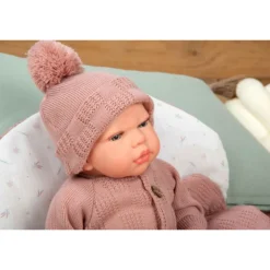 Mueñcas Arias Reborn Elba Rosa con Saco de Dormir 40 cm><noscript><img width=
