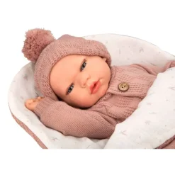 Mueñcas Arias Reborn Elba Rosa con Saco de Dormir 40 cm><noscript><img width=