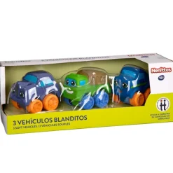 3 Vehículos Blanditos Varios Modelos><noscript><img width=