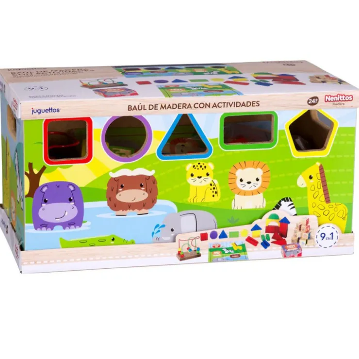 Baúl de Madera con Actividades>Nenittos Best