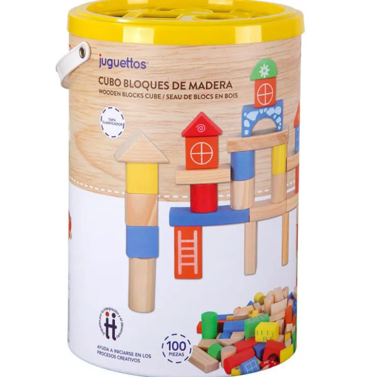Cubo Bloques de Madera 100 Piezas>Nenittos Hot