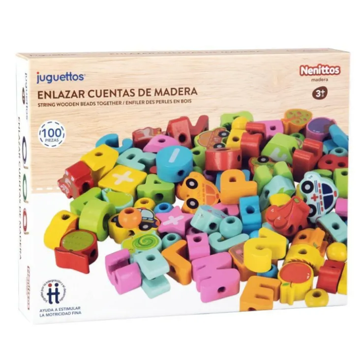 Enlazar Cuentas de Madera 100 Piezas>Nenittos Best