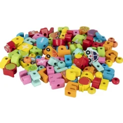 Enlazar Cuentas de Madera 100 Piezas><noscript><img width=