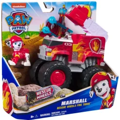 Camión de Bomberos Rescue Wheels Firetruck y Figura de Marshall><noscript><img width=