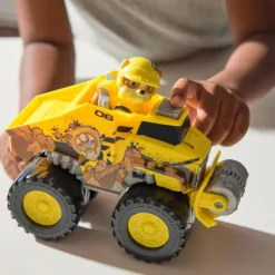 Camión-Excavadora Rescue Wheels Bulldozer y Figura de Rubble><noscript><img width=