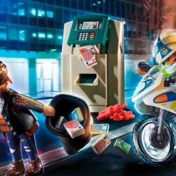 City Action Moto de Policía: Persecución del Ladrón del Dinero - 70572>Playmobil Best