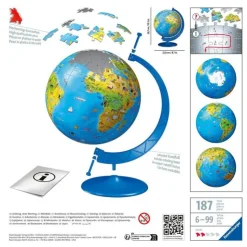 Ravensburger Puzzle 3D 180 Piezas Globo Terráqueo Nueva Edición><noscript><img width=