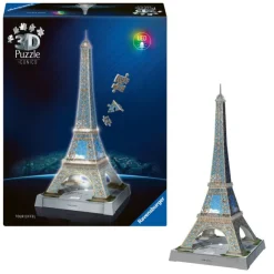 Ravensburger Puzzle 3D Monumentos Icónicos Torre Eiffel><noscript><img width=