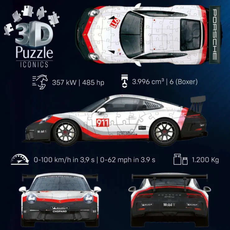 Ravensburger Puzzle 3D Porsche 911 GT3 Cup>Otras marcas Discount