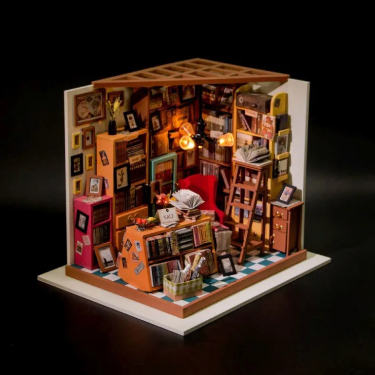 Robotime Biblioteca de Sam Maqueta>Otras marcas Outlet