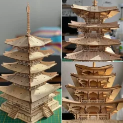 Robotime Five Storied Pagoda Maqueta de Madera> New