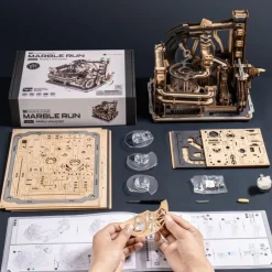 Robotime Marble Spaceport Laberinto de Canicas Maqueta de Madera><noscript><img width=