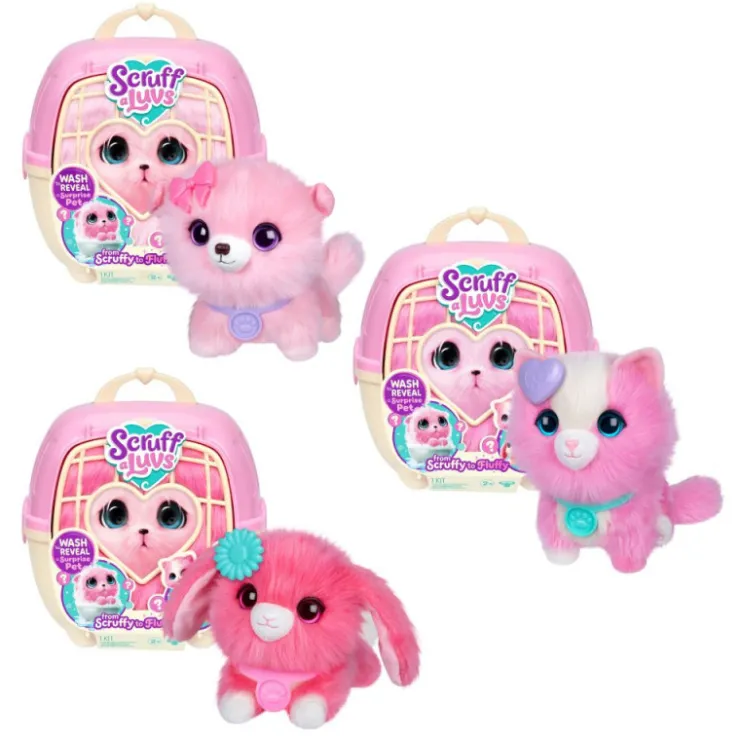 ScruffaLuvs Rosa Peluche con Transportín y Accesorios Varios Modelos>Otras marcas