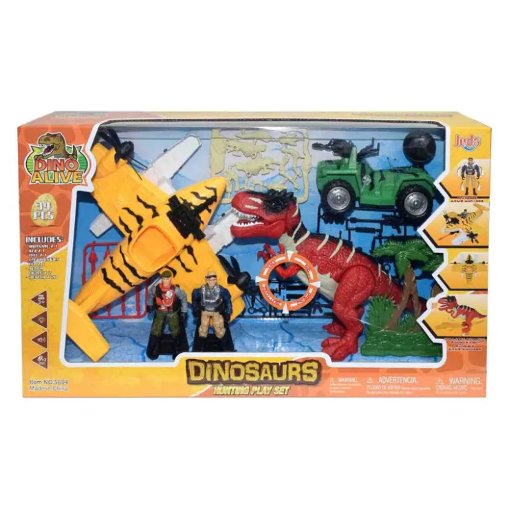 Set de Dinosaurio con Avión y Jeep>Otras marcas Online