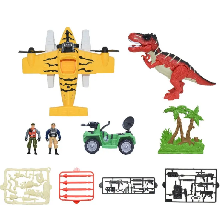 Set de Dinosaurio con Avión y Jeep>Otras marcas Online