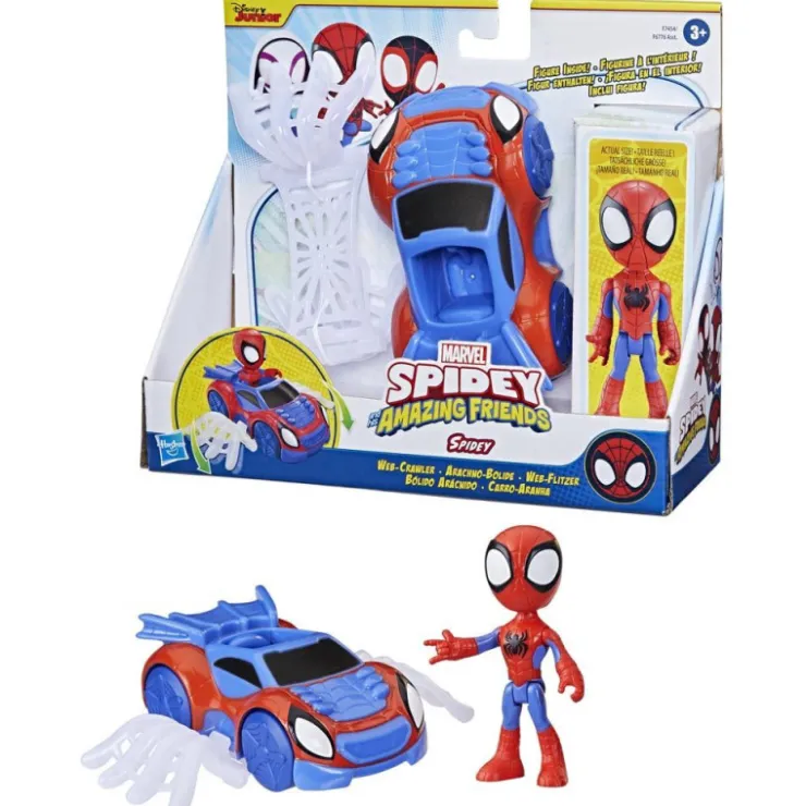Spidey Set Figura y Vehículo Arácnido>Spider-man New