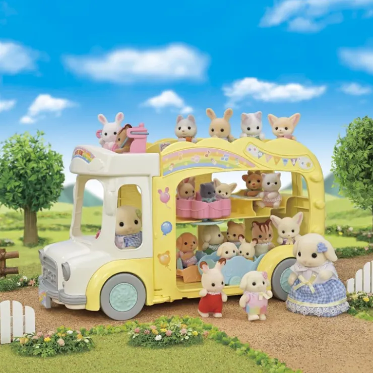 Autobús Arcoíris De La Guardería>Sylvanian families Hot