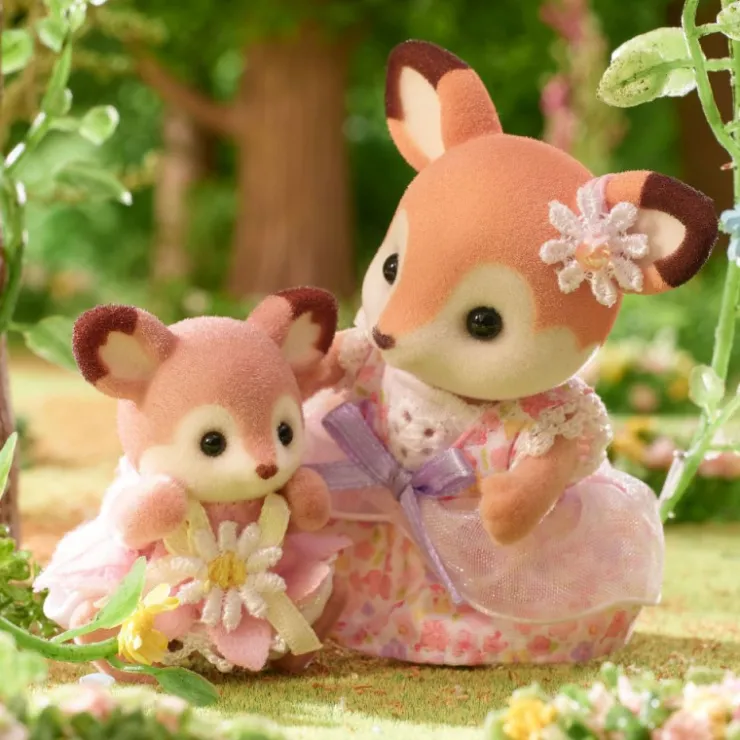 Bebé Ciervo Columpio Floral>Sylvanian families Discount