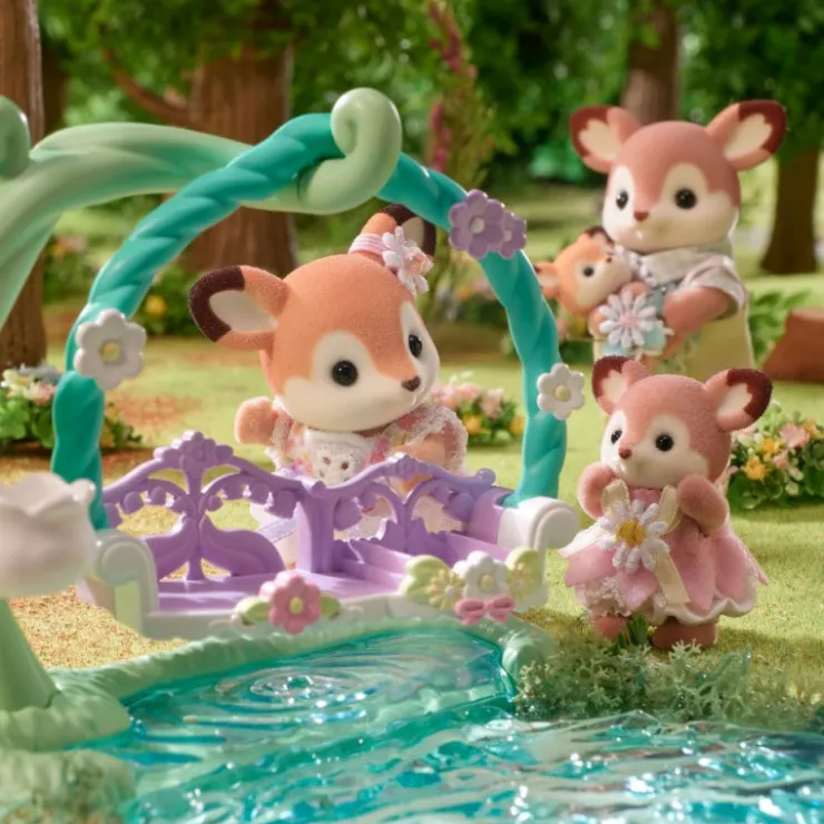 Bebé Ciervo Columpio Floral>Sylvanian families Discount