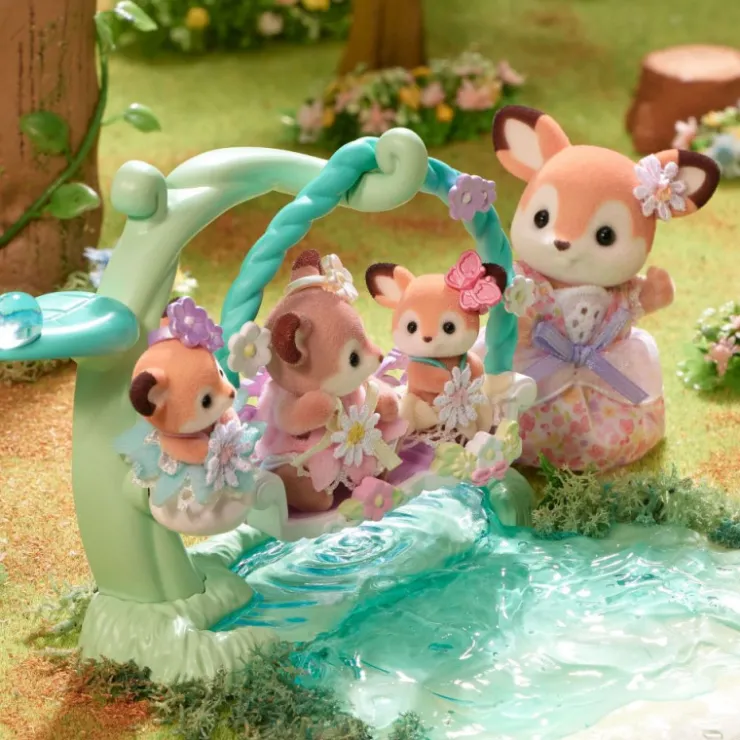 Bebé Ciervo Columpio Floral>Sylvanian families Discount