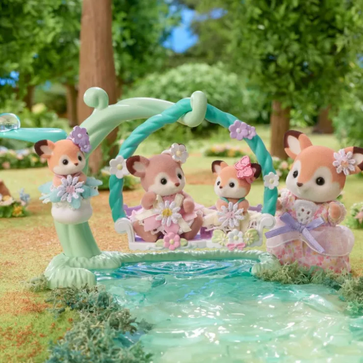 Bebé Ciervo Columpio Floral>Sylvanian families Discount