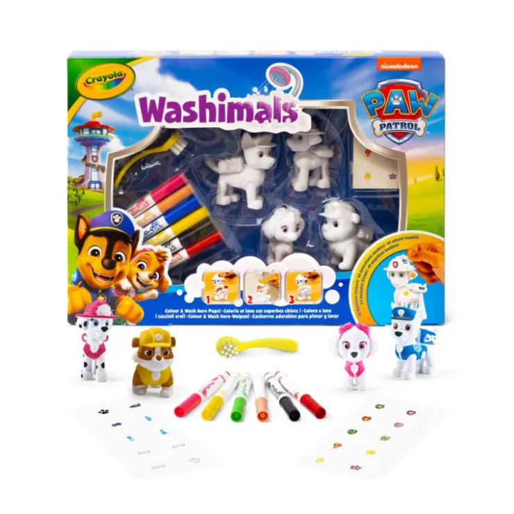 Washimals Paw Patrol Set 4 Mascotas para Colorear>Crayola Best